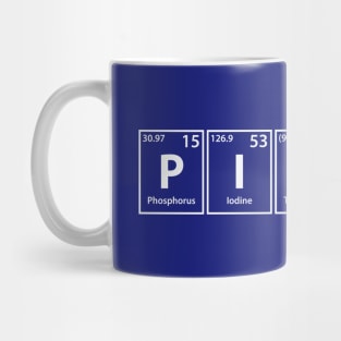 Pitcher (P-I-Tc-H-Er) Periodic Elements Spelling Mug